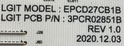 KIT DE TARJETAS PARA TV LG/ MAIN EBT66676501 / EAX69462005 / 66676501 / FUENTE EAY65895652 / LGP82T-21U1 / 65895652 / EPCD327CB1B / 3PCR02851B / T-CON AKKDK1016 / E88441 / EJ6Q2ADNTD1AD096D04700 / PANEL NC820TQF-VXKH1 / MODELO 82UP8770PUA.BUSJLKR - Imagen 3